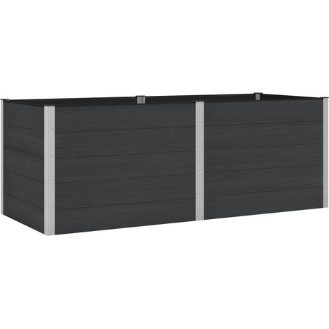 Maison Exclusive - Jardinière surélevée Noir 250 x 100 x 91 cm (1/5)
