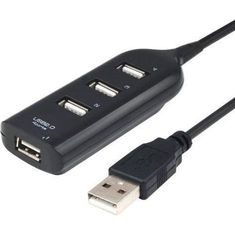 HUB USB - 4 Ports - Portable - Grande Vitesse