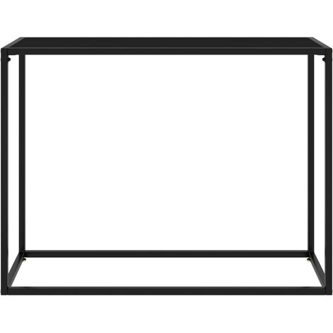 Maison Exclusive - Tavolo Consolle Nero 100x35x75 cm in Vetro Temperato
