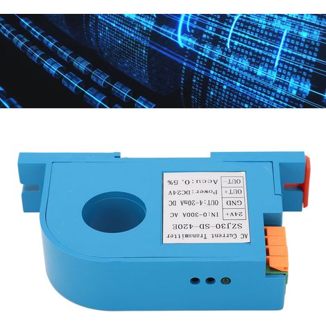 Transmetteur de courant alternatif monophasé SZJ30-SD-420E, capteur à transformateur de mesure perforé, commande par automate programmable (1/5)