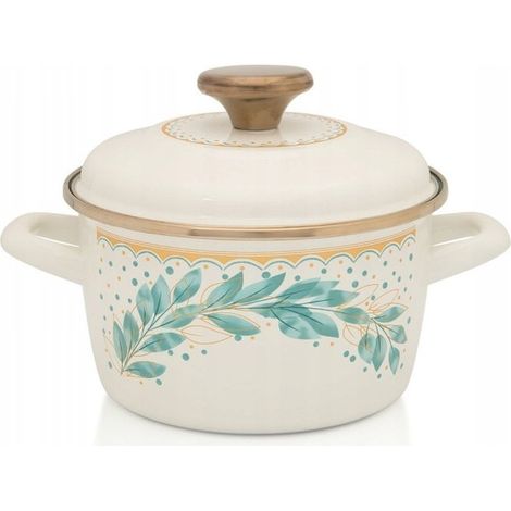Pot émaillé Green Line 16 cm 1,9 l METALAC