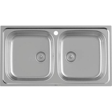 ROCA A872901A01 VICTORIA Fregadero 2 Cubetas 90 cm Acero Inoxidable - ref: A872901A01