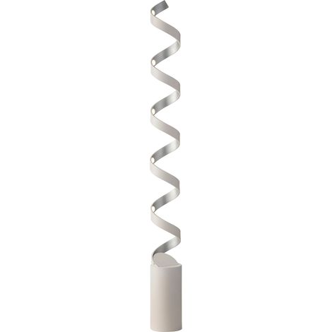 "Piantana LED HELIX in alluminio bianco e argento 30W 4000K (Luce naturale)" (1/2)
