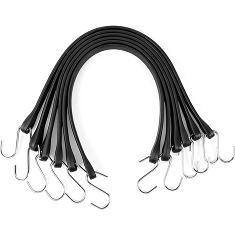 6PCS Tendeur Elastique avec Croche 53CM, Corde Elastique Reglable (1/5)