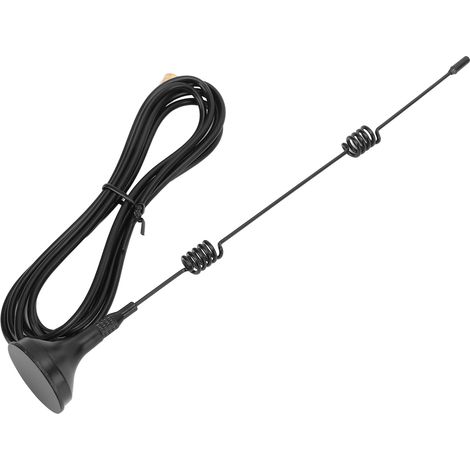 Antenne à ventouse 2,4 GHz XP-2.4G-001 avec base magnétique, interface SMA et ressort WiFi à gain élevé (1/5)