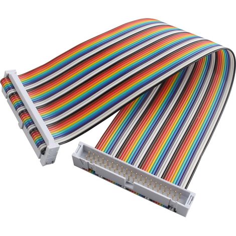 1 Câble GPIO, 40 broches, mâle vers femelle, fil cuivre, 20 cm, pour Raspberry Pi (1/5)