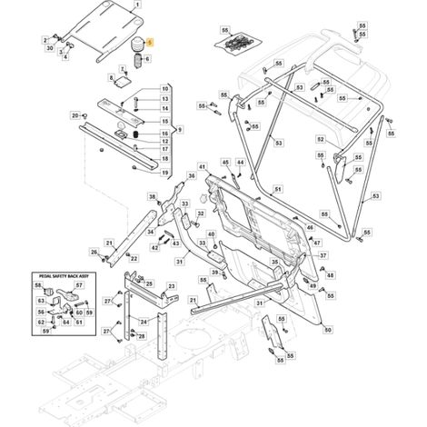 Tapa muelle asiento ORIGINAL STIGA tractor cortacésped combi1066hq 327737500/0