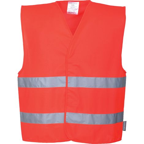 Gilet Double Bande - Taille Xxs/xs - Rouge - Portwest