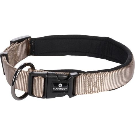 Collier ABBI taupe S/M 40-45 cm Pour chiens. - Flamingo