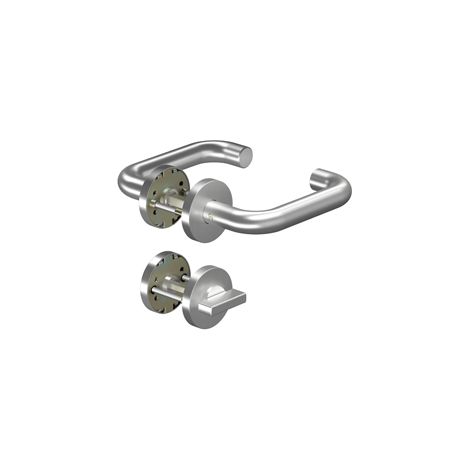 Ogro Rosettengarnitur Pure Kl. 3 U-Form 8100/6501/6612, Edelstahl, WC