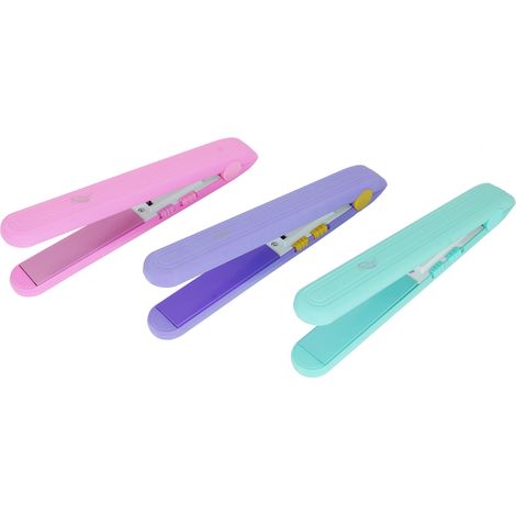 Piastra capelli lisci portatile viaggio mini 45W ceramica led borsa SK231 (1/4)