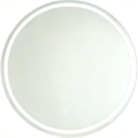 Runder LED-Badezimmerspiegel 60 cm, beschlagfrei, 3 Lichtfarben, dimmbar, Wandmontage (1/3)