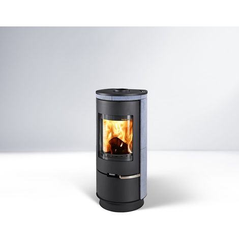 Kaminofen ANDORRA Serpentino 7,5 kW, H/B/T: 1256/538/465