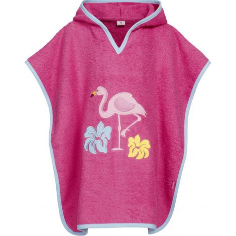 Kapuzenhandtuch - Playshoes - Flamingo S (0-4 Jahre)