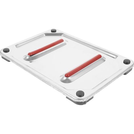 Repose-fer en acier inoxydable avec isolation résistante à la chaleur et surface antidérapante pour fer à repasser à vapeur Convient pour différents modèles et foyers (1/5)