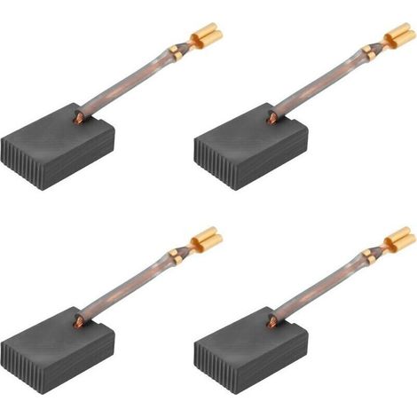 Lot de 4 Balais de Charbon de Moteur de Rechange Pièce de Réparation 6 X 12 X 18 Mm Adaptés Aux Outils électriques (1/5)