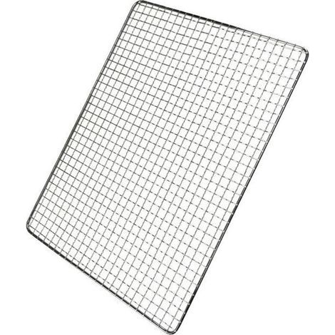 Grille De Barbecue En Acier Inoxydable 40 X 25 Cm Pour Camping, Pique-Nique Et Barbecue En Extérieur (1/5)