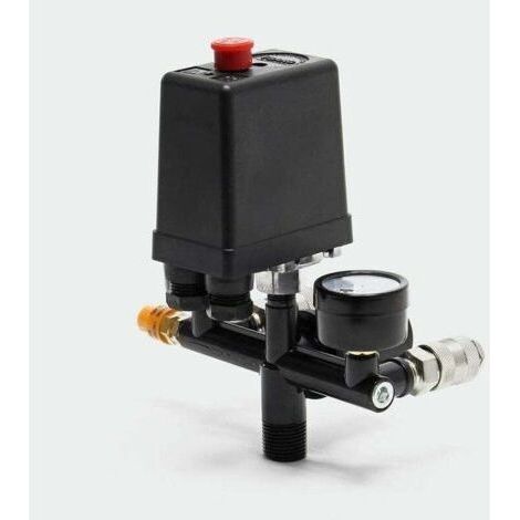 Régulateur de Pression avec pressostat pour compresseur Pressostat 2 afficheurs (1/4)