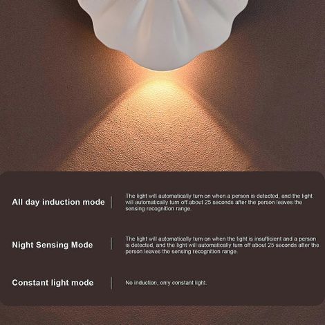 Lampe LED pour armoire, rechargeable par USB, avec détecteur de mouvement magnétique, à placer sous un meuble. Éclairage LED intelligent non magnétique, 100 % neuf.