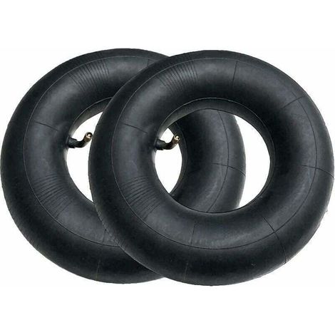 2pcs Pneu de Chambre à Air SéRies 4.10/3.50-4 Pouces pour Diable, Chariot, Chariot Manuel, Chariot de Jardin, Tondeuse à Gazon, Tube de Remplacement 4.10-4 (1/5)