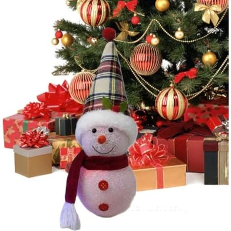 Figurines Bonhomme de neige 30 cm LED Décoration de vacances mignonne (1/5)