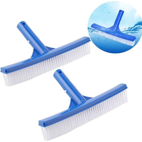 2 brosses de nettoyage pour piscines (parois, fond, marches et carrelage), pour une utilisation manuelle dans les spas, les lacs, les fontaines et les baignoires.-AquaForge (1/5)