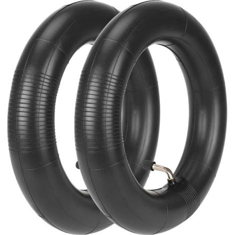 1 Chambre à air 10x2,50, valve 90°, caoutchouc butyle épais 2mm, anti-choc, pour trottinette électrique (1/5)
