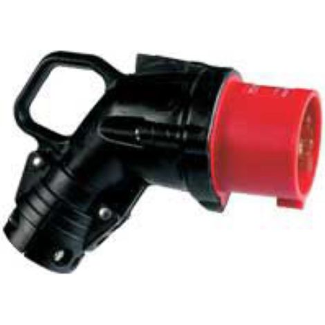 Fiche mobile coudée Hypra IP44 63A - 380V à 415V - 3P+N+T - caoutchouc - LEGRAND