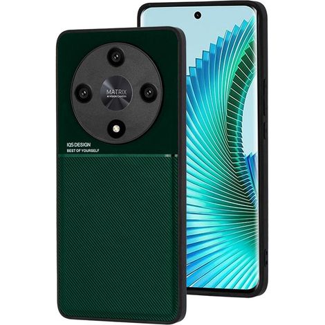 Custodia per Honor Magic 6 Lite 5G, con piastra di supporto magnetica, verde (1/4)