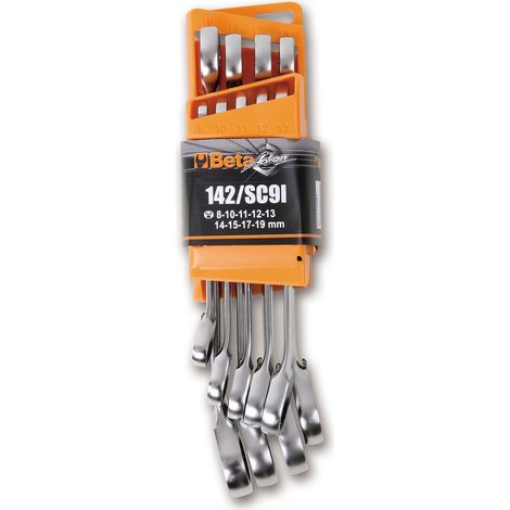 Serie chiavi combinate a cricchetto beta 142/sc9e (1/2)