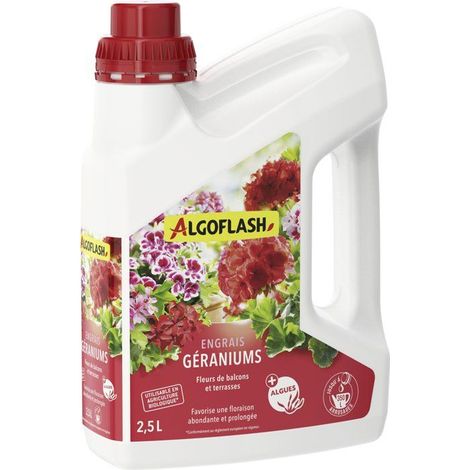 Fertilizzante - ALGOFLASH - Gerani fiori balcone - 2,5 L - UAB (1/2)