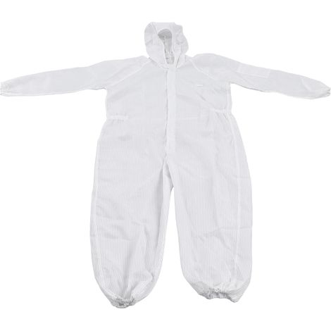 Combinaison de protection polyester antistatique anti-poussière antibactérien pour atelier SMT (1/5)