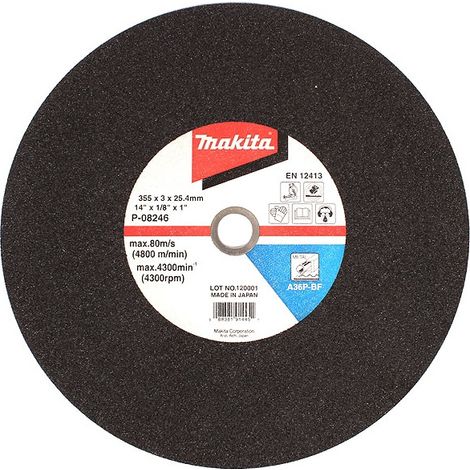 Set di 5 dischi da taglio per metalli 3x355MM A30P 2G MAKITA - B-16891-5