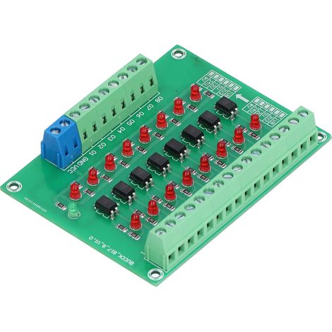 Module d'isolation optique 24 V vers 5 V, carte de conversion de signal PLC 8 canaux avec optocoupleur (1/5)