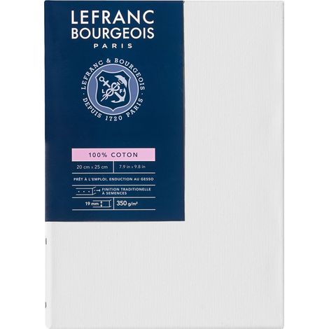 Lefranc Bourgeois Telaio Telato Cotone, Rosso, 20 x 25 Cm, Spessore 1.9 Cm
