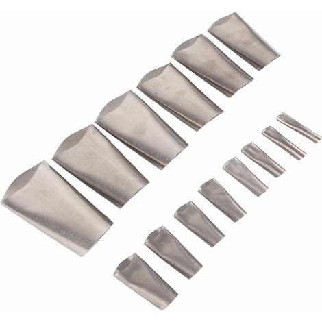 Ensemble de 20 embouts de calfeutrage en acier inoxydable antirouille de tailles assorties pour la cuisine, la salle de bain et les fenêtres. (1/5)