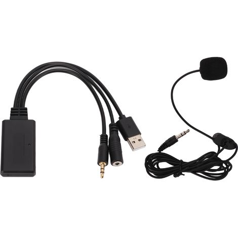 Adaptateur Bluetooth Voiture avec Microphone et Câble Aux Mains Libres Compatible BMW Série 1 E81 E90, Série 3 E90, Série 5 E60, Série 6 E63 E64, Série 7 E66, Z4 et Cooper (1/5)