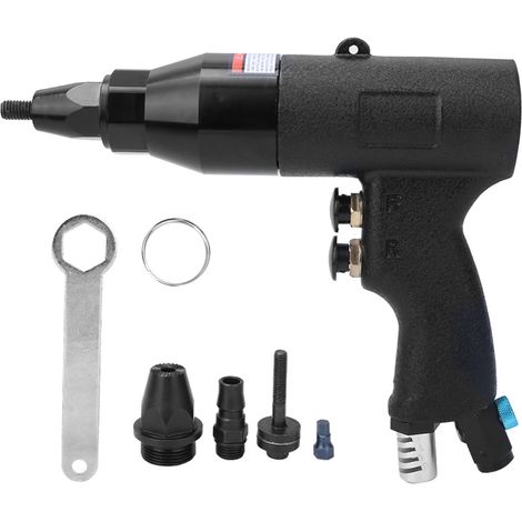 Pistolet à riveter pneumatique M6-M8, vis rapide 750 tr/min, 90 PSI, filetage mâle 1/4 BSPP, outil de pose de rivets professionnel (1/5)