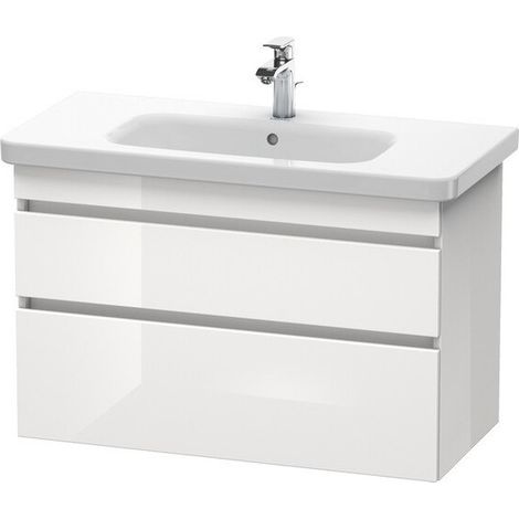 Mueble bajo lavabo DURASTYLE 448x930x610mm nogal oscuro / blanco mate