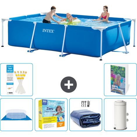Intex Piscina con estructura Rectangular - 300x200x75 cm - 7-piezas  S71