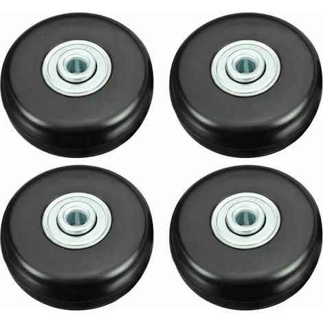 Suitcase Wheels, Luggage Repair Wheels, Heavy Duty 50mm Silent Rubber Universal Swivel Replacement Wheels for Suitcases/Luggage/Backpacks/Travel (1/5)
