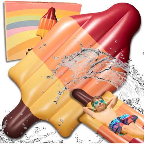 MATERASSO GONFIABILE PER PISCINA, SPIAGGIA, GHIACCIO SU STICK, GRANDE XXL (1/5)