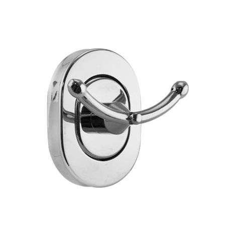 Percha Baño Dos Ganchos Lauxa Home Acero Inoxidable Cromado 7x7cm (1/5)