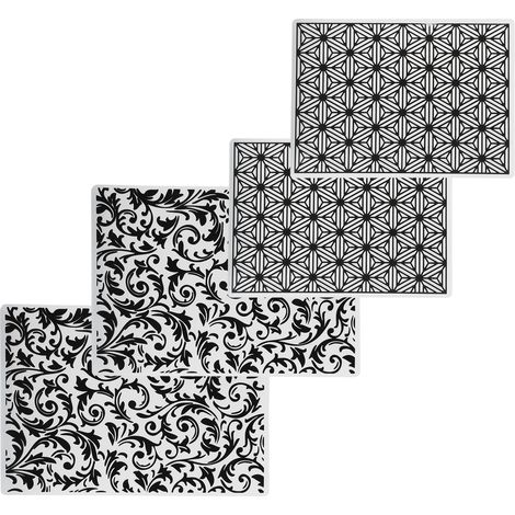 4 pochettes à gaufrer en plastique - Gabarit pour la création de cartes et le scrapbooking - Outils en papier (1/5)
