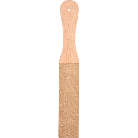 Cuir à affûter double face avec manche en bois, outil d'affûtage domestique 28 x 4 x 15,5 cm (1/5)