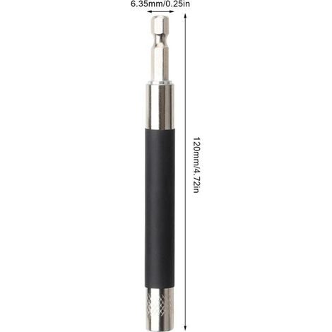Set di punte per cacciavite esagonale esteso Bardusch, set di punte magnetiche, set di punte per avvitatore a impulsi, adattatore magnetico per utensili domestici, barre telescopiche magnetiche (1/4)