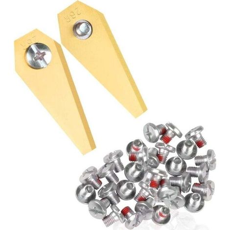 Lames de rechange en titane à 18 lames avec fonction Connect pour les modèles Bosch Indego 800, 1000, 1200, 350, 400 et 450. (1/4)