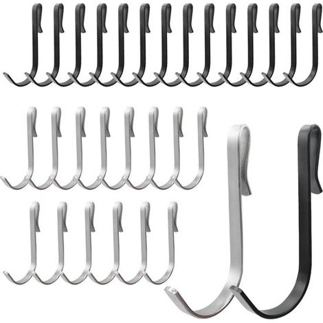 Ganci per ante in vetro per bagno - 30 pezzi, ganci da 4 mm per cucina, portasciugamani, adatti per porte doccia senza telaio (1/5)