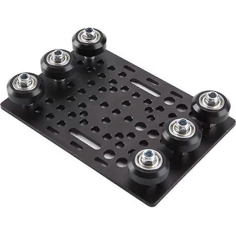 V-Nut-Portalplatten-Set 20-80 mm Portalplatte mit 6 Rollen