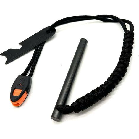 Pedernal de supervivencia, fuego de supervivencia, los mejores materiales de supervivencia bushcraft y accesorios para senderismo y acampada, equipo de supervivencia militar, encendedor de supervivenc (1/5)